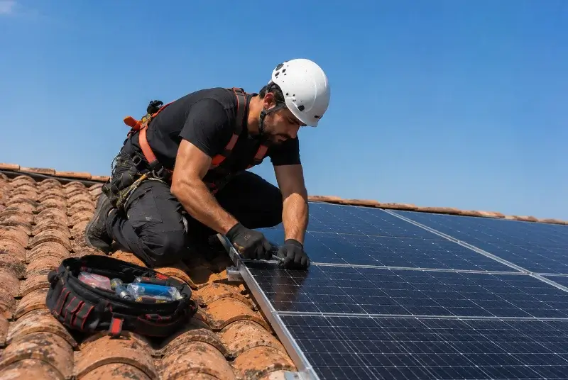 Maintenance et monitoring de panneaux solaires à Armaillé
