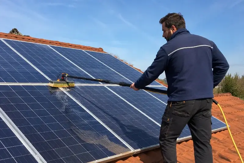 Nettoyage et entretien de panneaux solaires à Armaillé